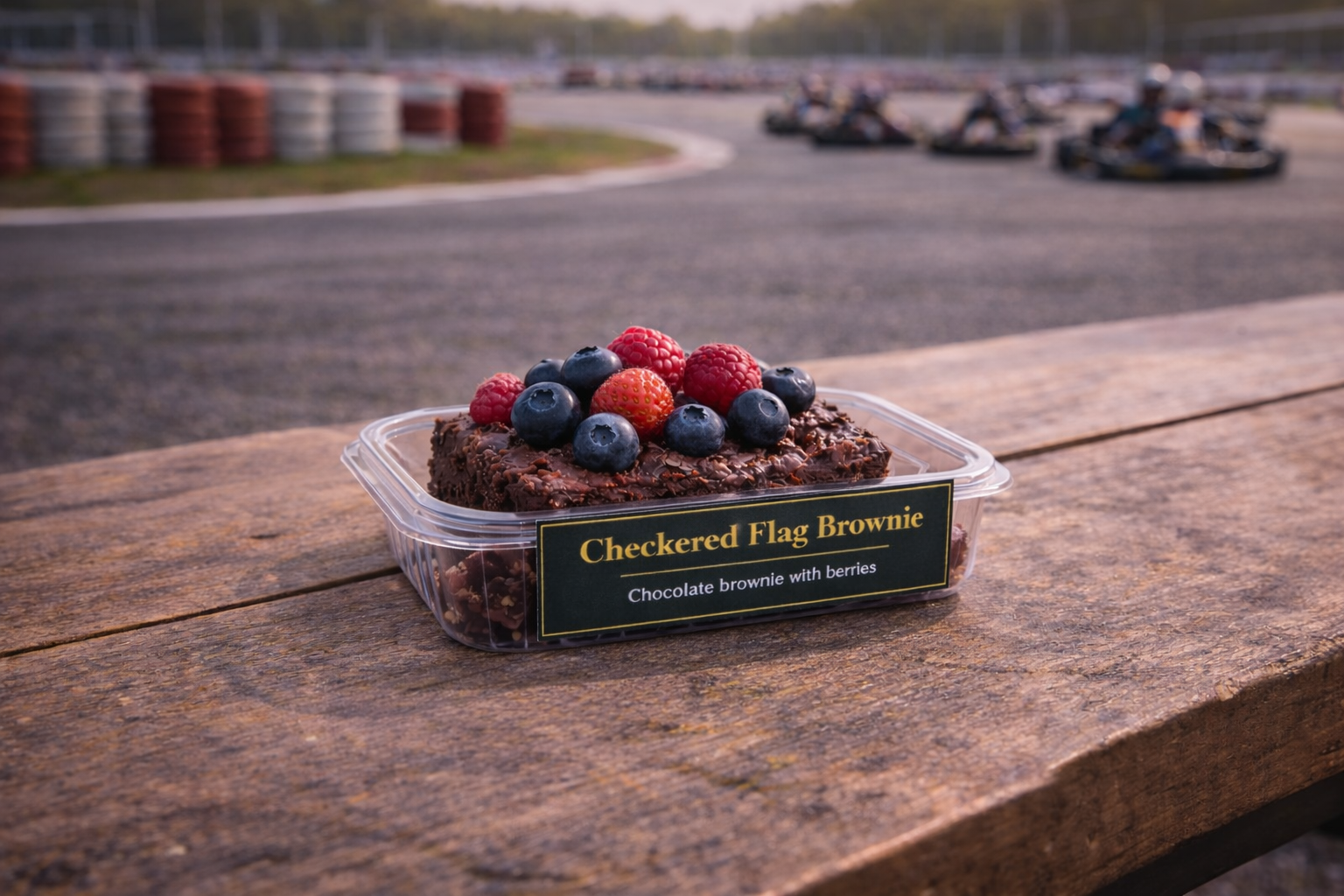 Checkered Flag Brownie